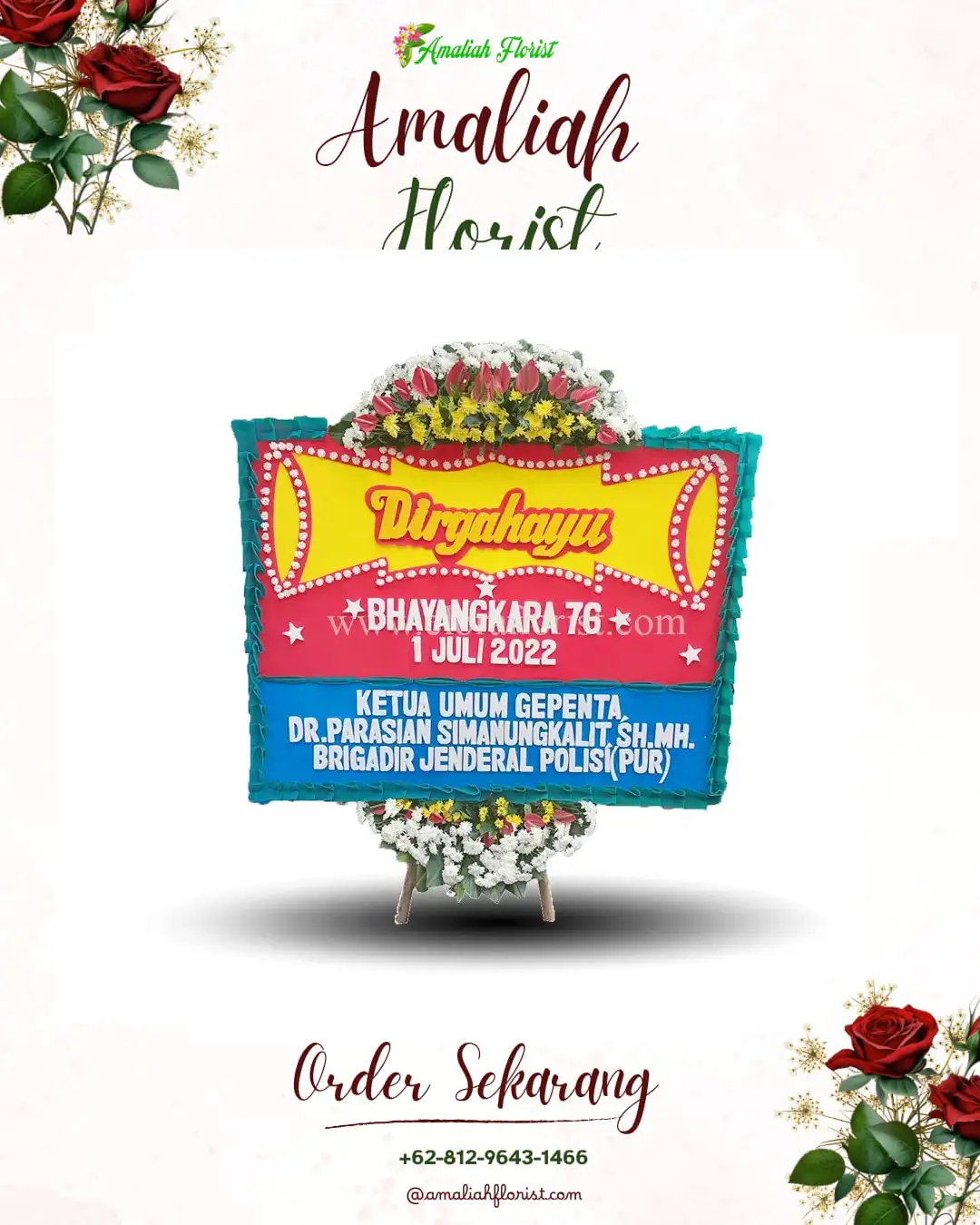 Papan Bunga HUT Ulang Tahun Sungai Sembilan